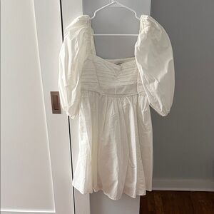 Abercrombie & Fitch White Smocked Top
